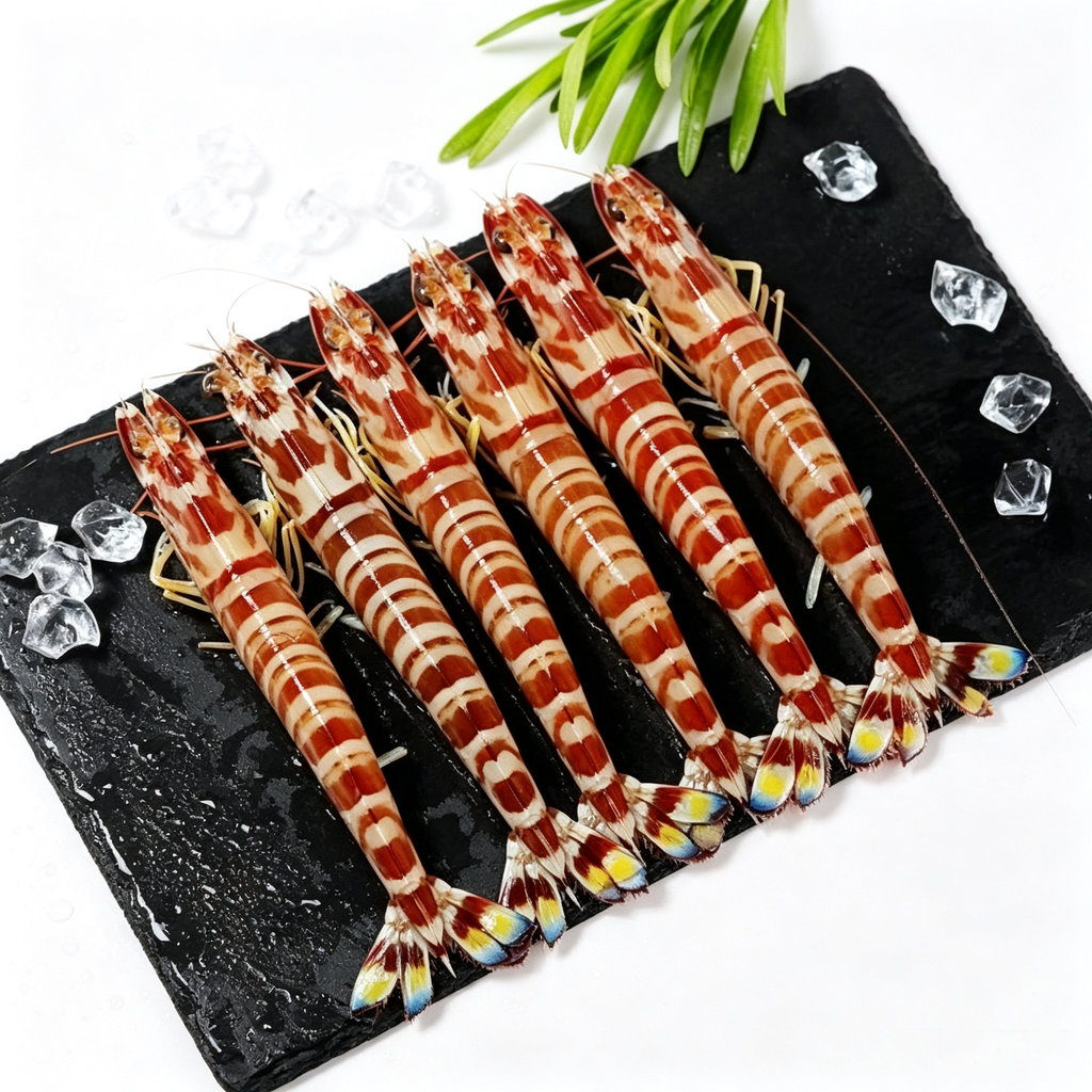 Frozen Raw Patterned Prawns